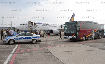 Port Lotniczy Gdansk im. Lecha Walesy, przylot reprezentacji...