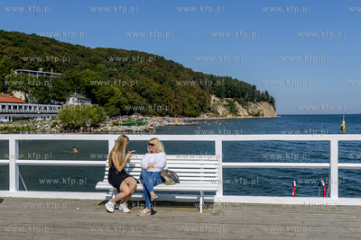 Gdynia, molo i klif w Orłowie.
25.08.2019 
Fot. Krzysztof...