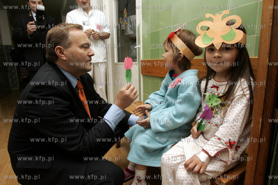 Dzien Dziecka. Wojciech Szczurek - prezydent Gdyni...