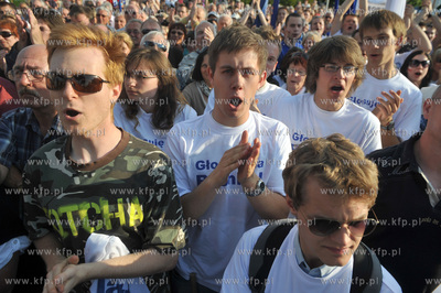 Zakonczenie kampanii wyborczej kandydata na urzad Prezydenta...
