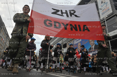 Gdynskie Urodziny Niepodleglej. Parada Niepodleglosci...