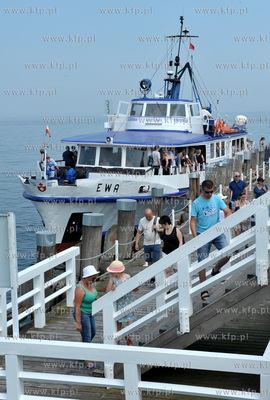 Sopot. Statek wycieczkowy białej floty Ewa, Żeglugi...