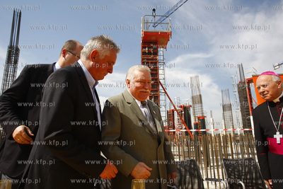 Gdansk Letnica. Ceremonia wmurowania kamienia wegielnego...