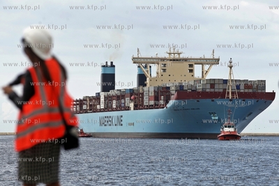Najwiekszy kontenerowiec swiata Maersk Mc-Kinney Moller...