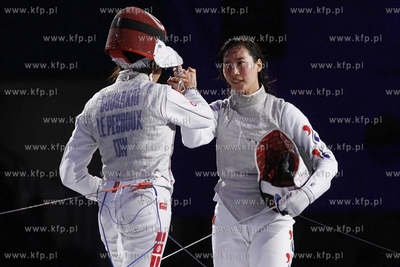 Gdańsk. Hala AWFiS. Puchar Świata we Florecie Kobiet...