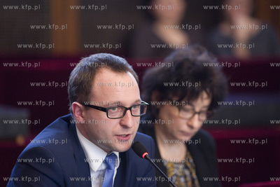 Sesja Rady Miasta Sopotu. Nz. wiceprezydent Sopotu...