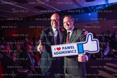 Amber Expo w Gdańsku. Konwencjia wyborcza Pawła Adamowicza...