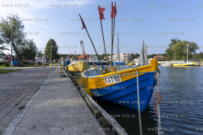 Port w Kątach Rybackich nad Zalewem Wiślanym. 19.08.2023...