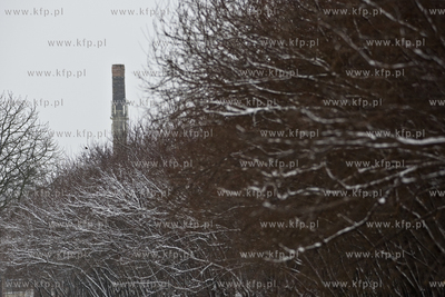 Zima w Gdansku, obfite opady sniegu na teranach spacerowych...