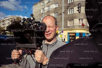 Gdynia, plan zdjęciowy filmu dyplomowego Gdyńskiej...