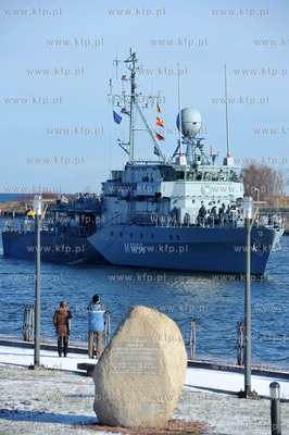 Okrety Stalego Zespolu Obrony Przeciwminowej NATO (SNMCMG-1)...