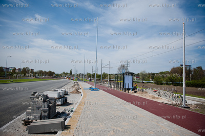 Gdansk. Budowa ulic i torowisk na ul Hallera i Uczniowskiej,...