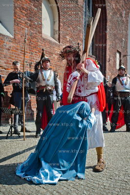 Wielki Piatek. Misterium Meki Panskiej na ulicach Gdanska....