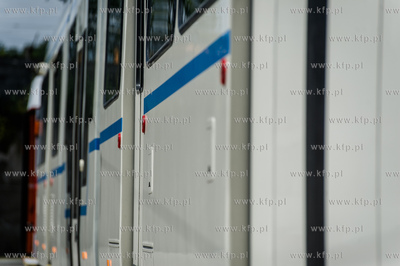Gdansk. Wrzeszcz. Zajezdnia tramwajowa Zakladu Komunikacji...