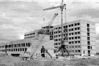 Budowa szpitala w Gdańsku Zaspie. 
28.08.1978
8sierpien78_z.kosycarz_p78
Fot....