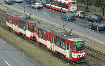 Gdansk Podwale Przedmiejskie. Nz. Tramwaj linii 13
02.08.2006...