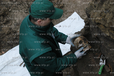 Malbork. W centrum Malborka, podczas budowy hotelu,...
