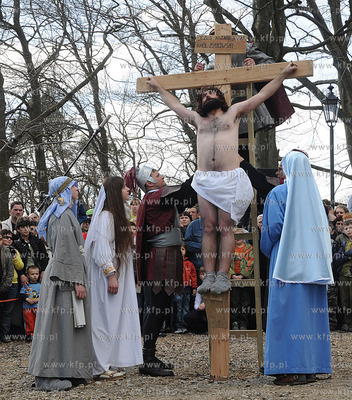 W scenerii Kaszubskiej Golgoty zostala odegrana Inscenizacja...