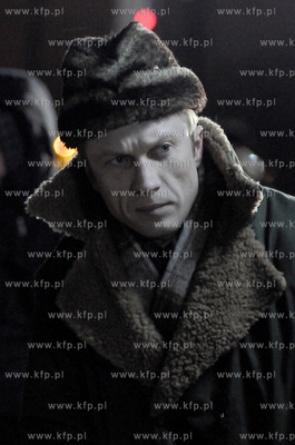 Plan zdjeciowy filmu o masakrze robotnikow na Wybrzezu...