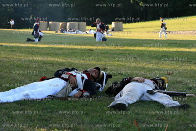 Rekonstrukcja bitwy z okresu kampanii napoleonskiej...