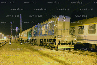 Wypadek kolejowy w Smetowie Granicznym kolo Kwidzyna....