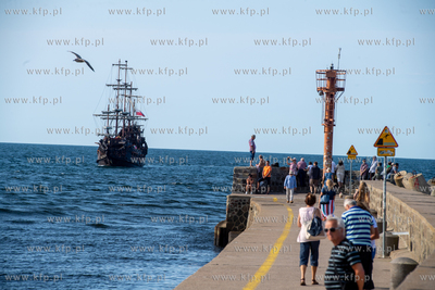 Wakacje w Ustce. 22.08.2023. Fot. Konrad Kosycarz /...