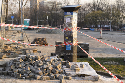 Gdynia. Roboty budowlane przy ul. Zawiszy Czarnego....