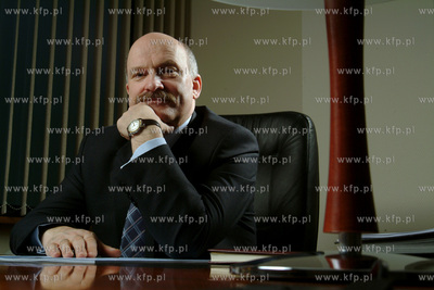 Pawel Olechnowicz - prezes Rafinerii Gdanskiej.21.02.2003fot....