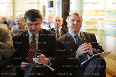 Gdansk, budynek Rady Miasta Gdanska. Spotkanie radnych...