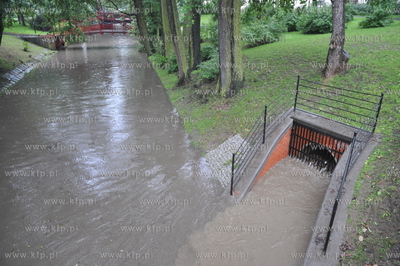 Gdansk podczas ulewy. Nz. wylewajaca z kanalu Radunia
03.08.2010
fot....