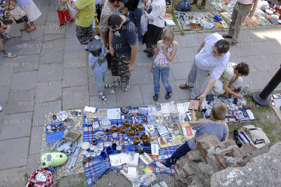 Pchli targ na Jarmarku sw. Dominika w Gdansku.  05.08.2007...