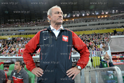 Gdansk. Stadion pilkarski PGE Arena. Mecz towarzyski...
