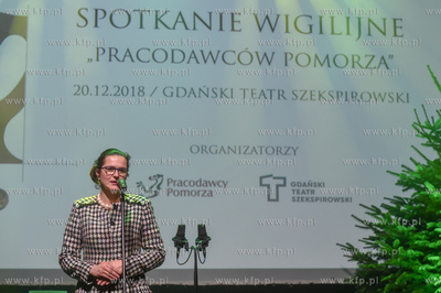 Wigilia Pracodawców Pomorza w Teatrze Szekspirowskim....