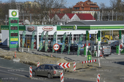 Stacja paliw BP na Trakcie św. Wojciecha. 23.03.2019...
