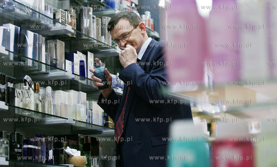 Gdansk. Centrum Handlowe Manhattan. Posel Tadeusz Cymanski...