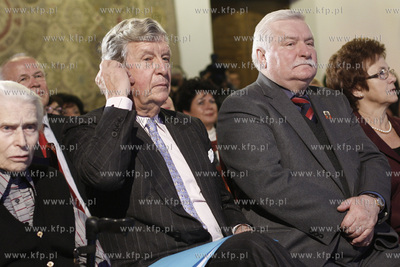Gdansk. Ratusz Glownomiejski. Lech Walesa otrzymal...