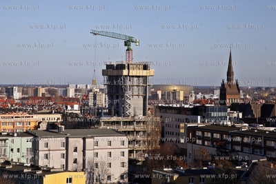 Gdansk. Centrum biurowe Neptun w budowie. 28.12.2012...
