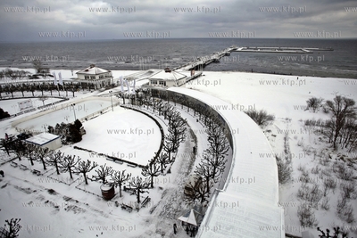 Sopot. Widok z latarni morskiej na molo.
21.02.2013
fot....