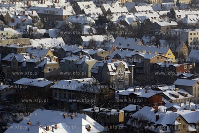 Widok z wiezy widokowej na Pacholku w Gdansku Oliwie....