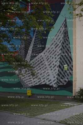 Mural w Porcie Wrzeszcz znajdujący się przy ulicy...