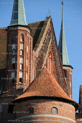 Frombork, Wzgorze Katedralne. Gotycka katedra pw. Wniebowziecia...