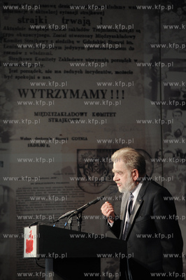 Gdansk. stocznia Gdanska. Historyczna sala BHP. Spotkanie...