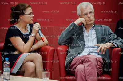 Gdansk. Biblioteka Manhattan w CH Manhattan. Spotkanie...