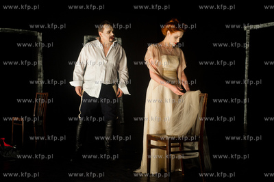 Gdansk. Teatr Wybrzeze. Proba spektaklu pt. Martwe...