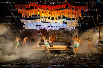 Gdansk. Teatr Wybrzeze. Proba medialna spektaktu pt....