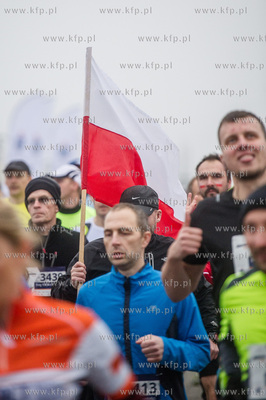 Gdynia. Skwer Kosciuszki. Start Biegu Niepodleglosci....
