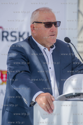 Gdansk. Wrzeszcz. Uroczystosc zawieszenia wiechy na...