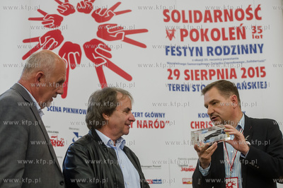 Gdansk. Historyczna sala BHP. Konferencja prasowa poprzedzajaca...