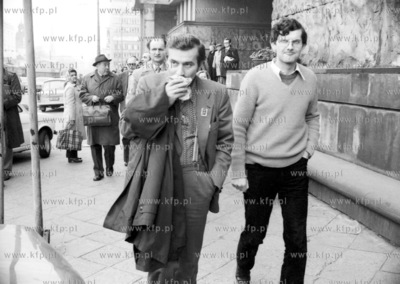 Lech Walesa z dzialaczami "Solidarnosci Wiejskiej"...