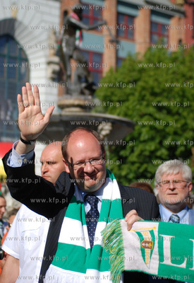 Po zwyciestwie z Stal Stalowa Wola pilkarze Lechii...